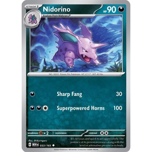 Nidorino (033/165) [SV: Scarlet & Violet 151] - PokéBox Australia