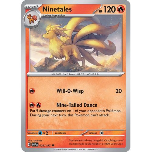 Ninetales (029/197) [SV03: Obsidian Flames] - PokéBox Australia