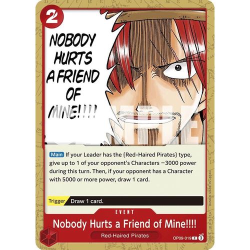Nobody Hurts a Friend of Mine!!!! (OP09 - 019) [Emperors in the New World] - PokéBox Australia