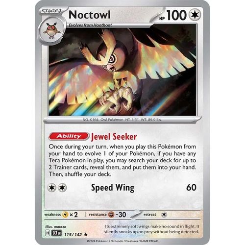 Noctowl (115/142) [SV07: Stellar Crown] - PokéBox Australia