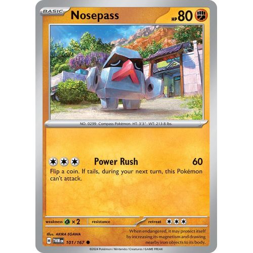 Nosepass (101/167) [SV06: Twilight Masquerade] - PokéBox Australia