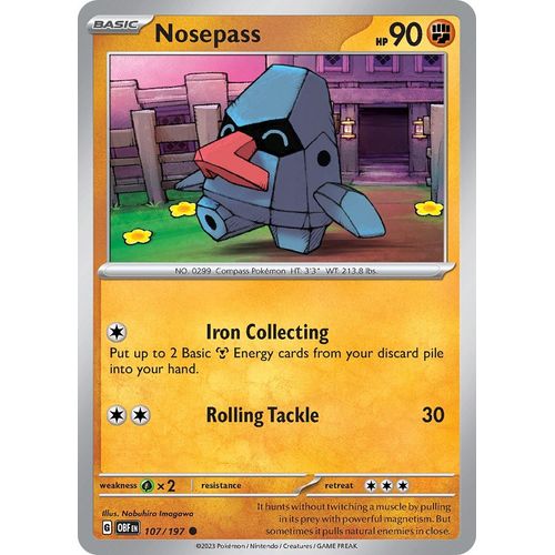 Nosepass (107/197) [SV03: Obsidian Flames] - PokéBox Australia