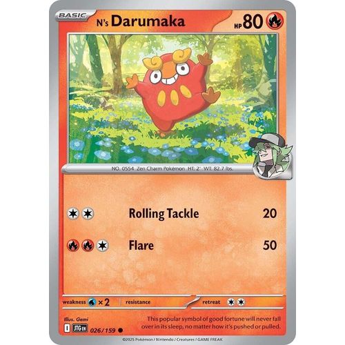 N's Darumaka (026/159) (SV09: Journey Together) - PokéBox Australia