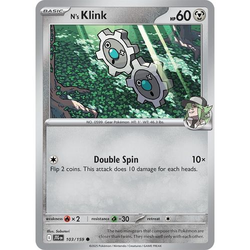 N's Klink (103/159) (SV09: Journey Together) - PokéBox Australia