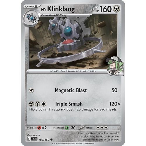 N's Klinklang (105/159) (SV09: Journey Together) - PokéBox Australia