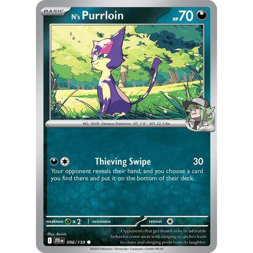 N's Purrloin (096/159) (SV09: Journey Together) - PokéBox Australia