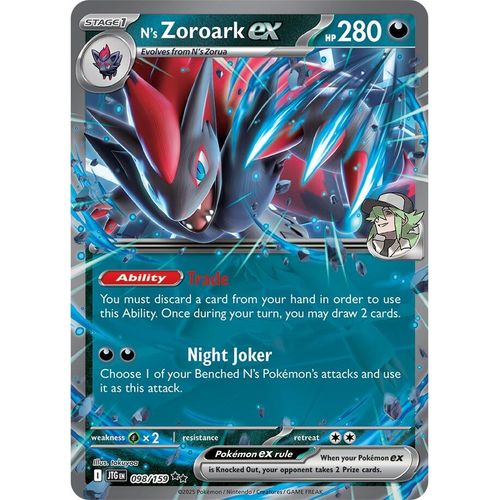 N's Zoroark ex (098/159) (SV09: Journey Together) - PokéBox Australia