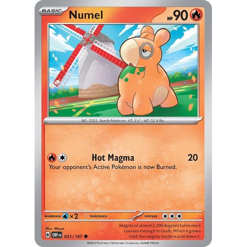Numel (031/197) [SV03: Obsidian Flames] - PokéBox Australia