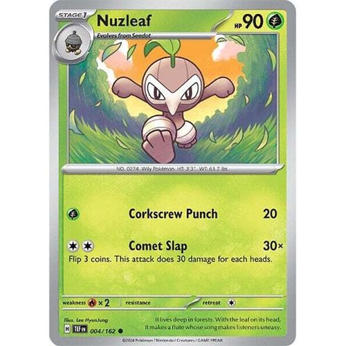 Nuzleaf (004/162) [SV05: Temporal Forces] - PokéBox Australia