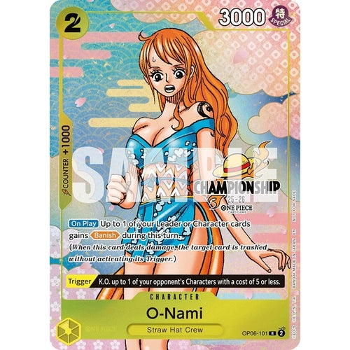 O - Nami (CS 25 - 26 Event Pack Finalist Ver.) (OP06 - 101) (One Piece Promotion Cards) - PokéBox Australia