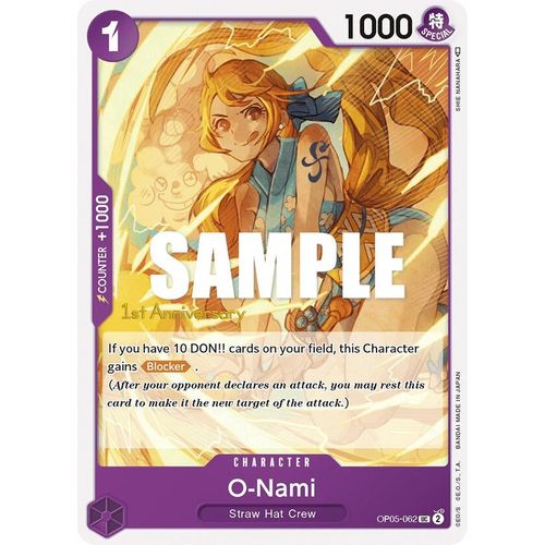 O - Nami (OP05 - 062) [Awakening of the New Era: 1st Anniversary Tournament Cards] - PokéBox Australia