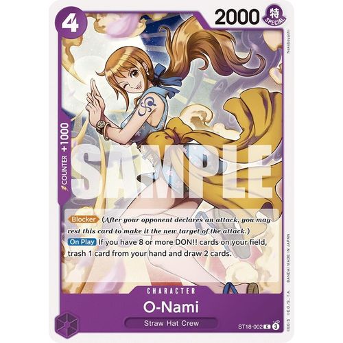 O - Nami (ST18 - 002) [Starter Deck 18: PURPLE Monkey.D.Luffy] - PokéBox Australia