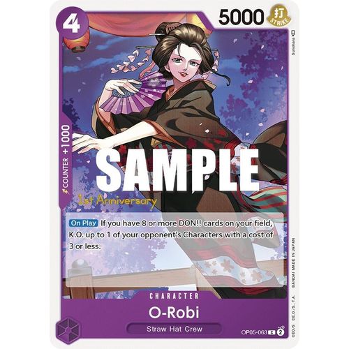 O - Robi (OP05 - 063) [Awakening of the New Era: 1st Anniversary Tournament Cards] - PokéBox Australia