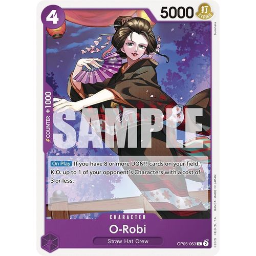 O - Robi (OP05 - 063) [Starter Deck 18: PURPLE Monkey.D.Luffy] - PokéBox Australia