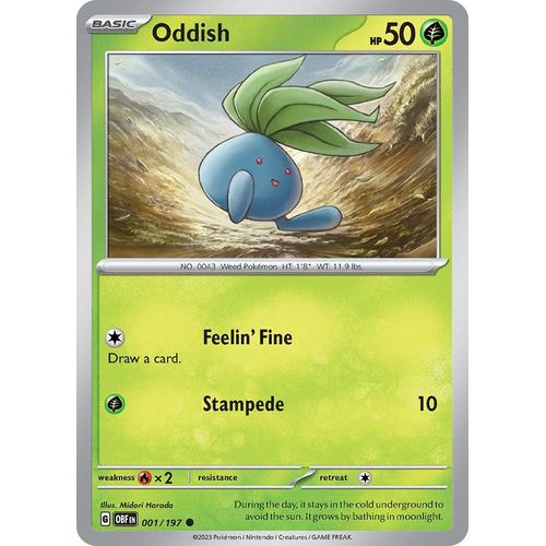 Oddish (001/197) [SV03: Obsidian Flames] - PokéBox Australia