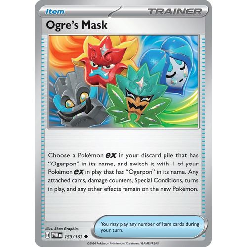Ogre's Mask (159/167) [SV06: Twilight Masquerade] - PokéBox Australia