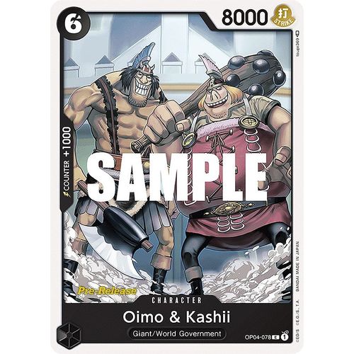Oimo & Kashii (OP04 - 078) [Kingdoms of Intrigue Pre - Release Cards] - PokéBox Australia