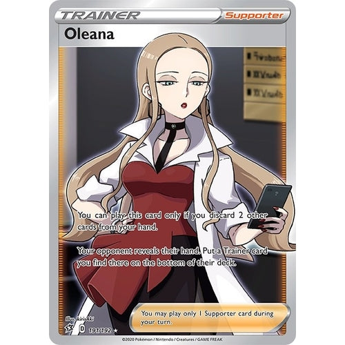 Oleana (Full Art) (191/192) (SWSH02: Rebel Clash) - PokéBox Australia