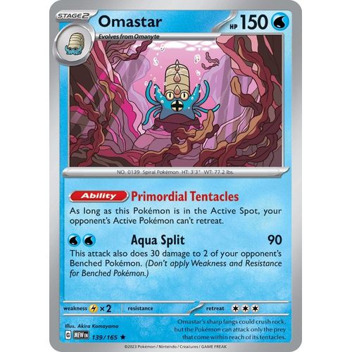 Omastar (139/165) [SV: Scarlet & Violet 151] - PokéBox Australia