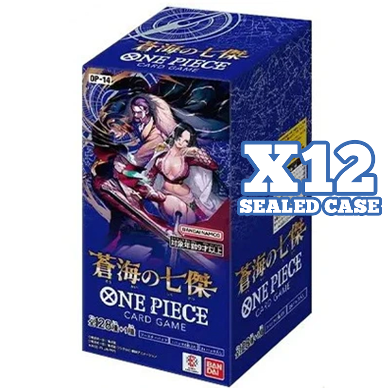One Piece Card Game - The Azure Sea's Seven OP - 14 Booster Box x12 (Sealed Case) [Japanese] - PokéBox Australia