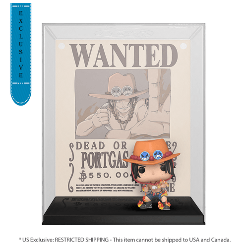 One Piece - Portgas D Ace Wanted US Exclusive Pop! Vinyl Figure Cover - PokéBox Australia