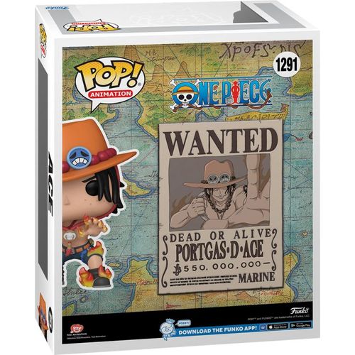 One Piece - Portgas D Ace Wanted US Exclusive Pop! Vinyl Figure Cover - PokéBox Australia