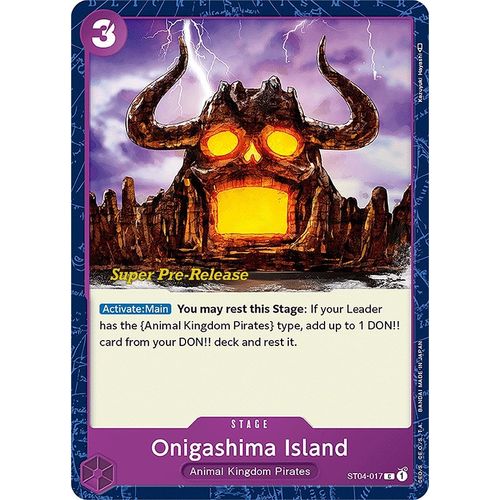 Onigashima Island (ST04 - 017) [Super Pre - Release Starter Deck 4: Animal Kingdom Pirates] - PokéBox Australia