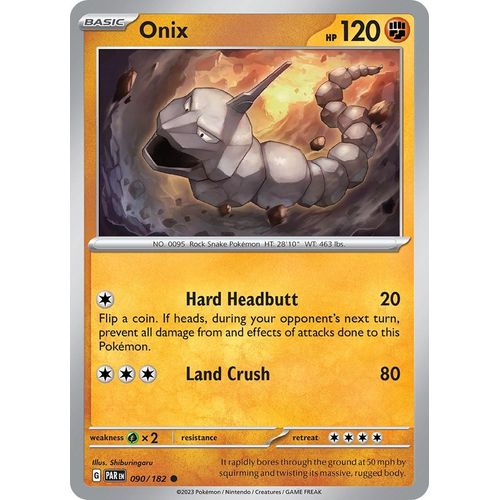 Onix (090/182) [SV04: Paradox Rift] - PokéBox Australia