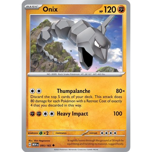 Onix (095/165) [SV: Scarlet & Violet 151] - PokéBox Australia