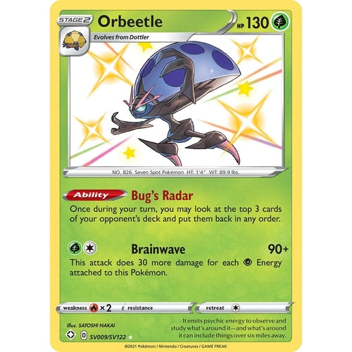 Orbeetle (SV009/SV122) (Shining Fates: Shiny Vault) - PokéBox Australia