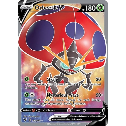 Orbeetle V (Full Art) (166/185) (SWSH04: Vivid Voltage) - PokéBox Australia