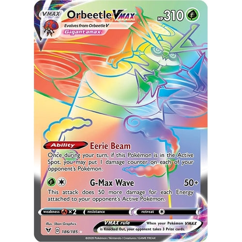 Orbeetle VMAX (Secret) (186/185) (SWSH04: Vivid Voltage) - PokéBox Australia