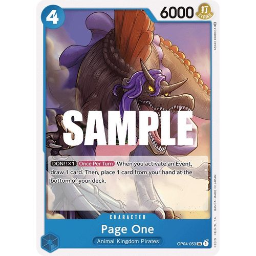 Page One (OP04 - 053) [Kingdoms of Intrigue] - PokéBox Australia