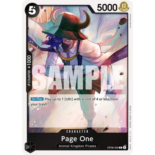 Page One (OP08 - 092) [Two Legends] - PokéBox Australia