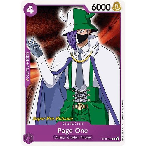 Page One (ST04 - 012) [Super Pre - Release Starter Deck 4: Animal Kingdom Pirates] - PokéBox Australia