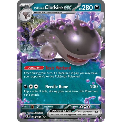 Paldean Clodsire ex (059/091) [SV: Paldean Fates] - PokéBox Australia
