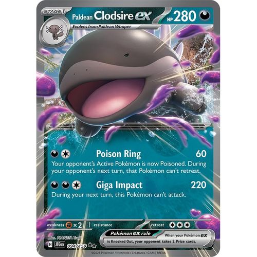 Paldean Clodsire ex (094/159) (SV09: Journey Together) - PokéBox Australia