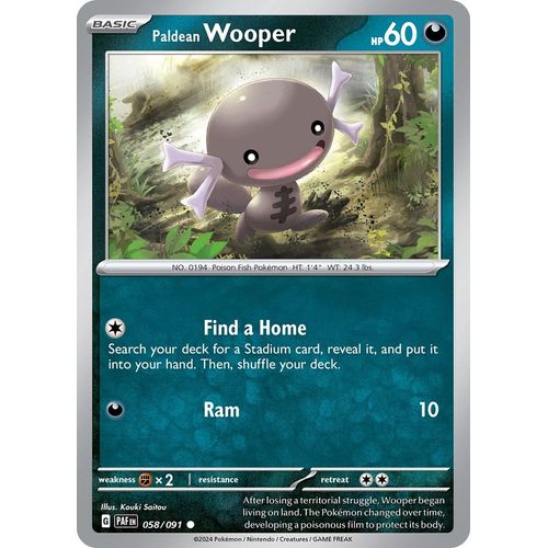 Paldean Wooper (058/091) [SV: Paldean Fates] - PokéBox Australia