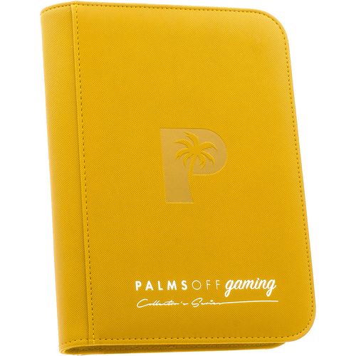 Palms Off Gaming - 4 Pocket Collectors Series Trading Card Binder (Yellow) - PokéBox Australia