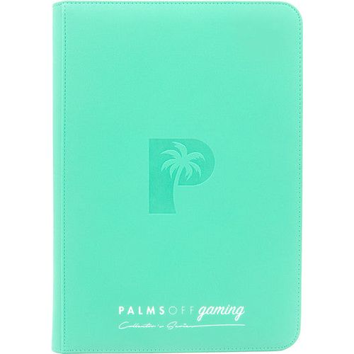 Palms Off Gaming - Collector's Series TOP LOADER Zip Binder - Turquoise (216 Capacity) - PokéBox Australia