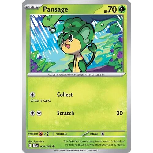 Pansage (004/086) (SV: Black Bolt) - PokéBox Australia