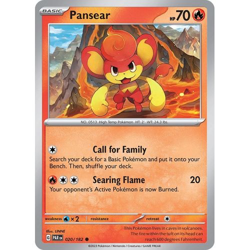 Pansear (020/182) [SV04: Paradox Rift] - PokéBox Australia