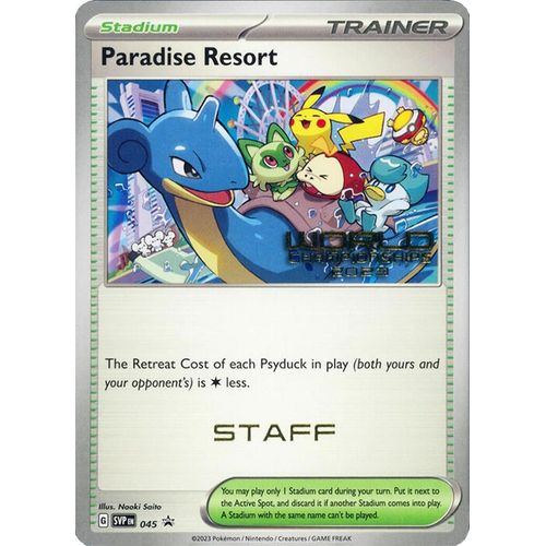 Paradise Resort - 045 (World Championships 2023) [Staff] (045) (SV: Scarlet & Violet Promo Cards) - PokéBox Australia