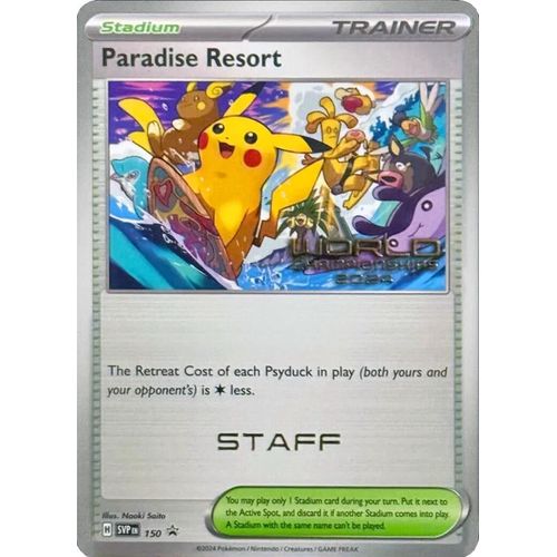 Paradise Resort - 150 (World Championships 2024) [Staff] (150) (SV: Scarlet & Violet Promo Cards) - PokéBox Australia