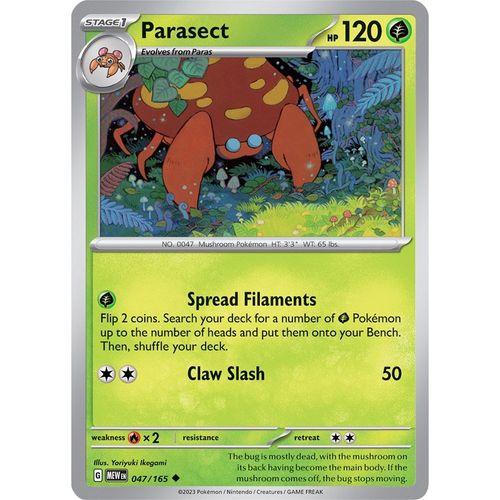 Parasect (047/165) [SV: Scarlet & Violet 151] - PokéBox Australia