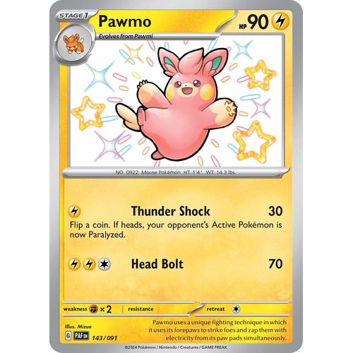 Pawmo (143/091) [SV: Paldean Fates] - PokéBox Australia