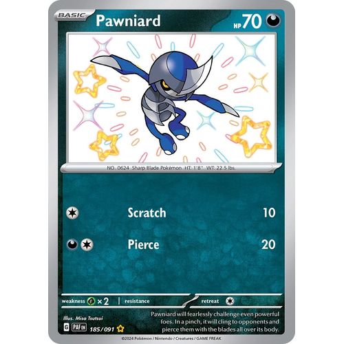 Pawniard (185/091) [SV: Paldean Fates] - PokéBox Australia