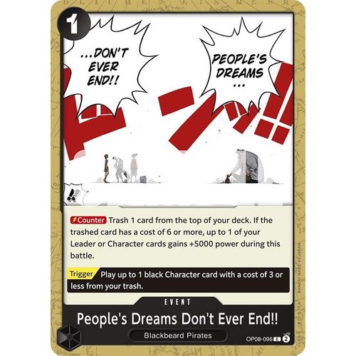 People's Dreams Don't Ever End!! (OP08 - 096) [Two Legends] - PokéBox Australia