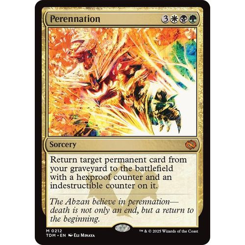 Perennation (212) (Tarkir: Dragonstorm) - PokéBox Australia