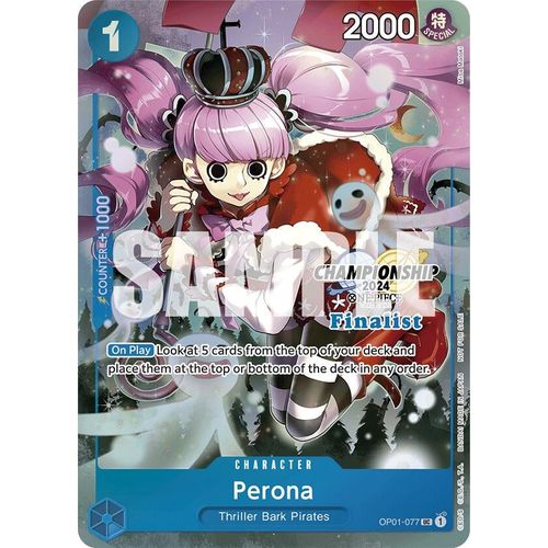 Perona (Championship 2024 Finalist Card Set) (OP01 - 077) [One Piece Promotion Cards] - PokéBox Australia